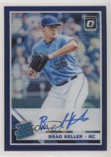 2019 Panini Donruss Optic Light Blue Prizm 8/35 Brad Keller #RRS-BK Auto 7rd