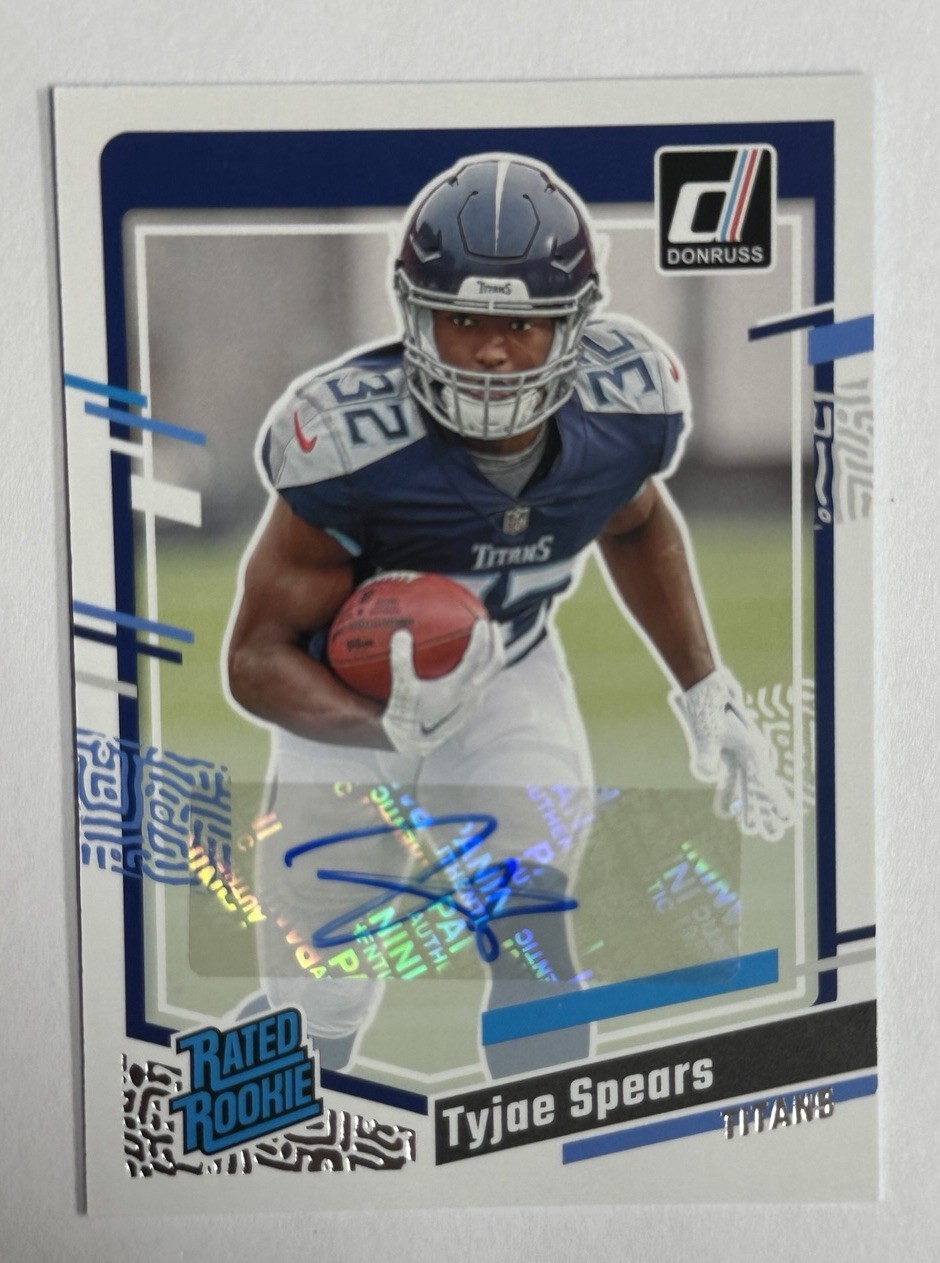 2023 Donruss Rated Rookie Tyjae Spears Auto #396