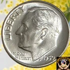 Silver Roosevelt Dime, one dime, 1946-1964  PDS, AU-BU, Pulled From Storage