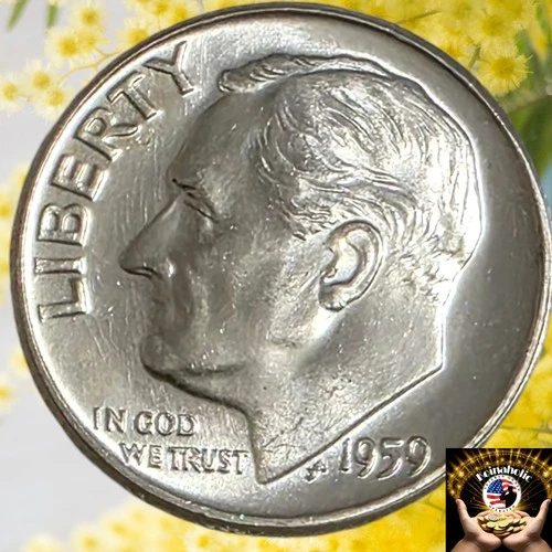 Silver Roosevelt Dime, one dime, 1946-1964  PDS, AU-BU, Pulled From Storage