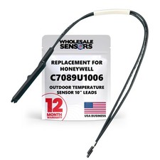Honeywell C7089U1006 Replacement Outdoor Temperature Sensor 10" Leads by 12 M...