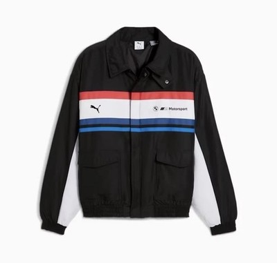 Puma BMW M Motorsport Lifestyle Jacket Black 632575-01 Men's Size