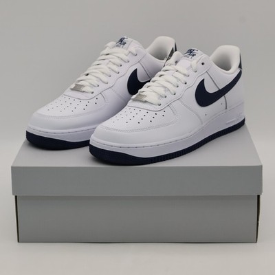 FJ4146-104 Nike Air Force 1 Low '07 White Navy (Men's) | eBay