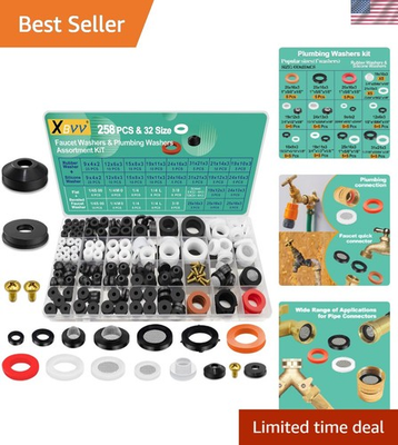 #ad #ad 258 Piece Faucet and Plumbing Washer Assortment Kit Reliable Repair Solution $30.38