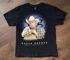 Vintage Garth Brooks 1993 On Tour Concert T-Shirt Hanes Size Large B2