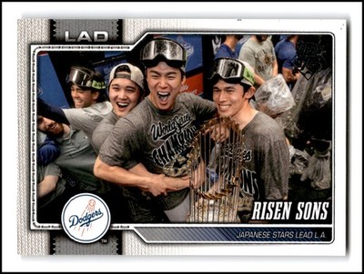 2026 Topps SERIES 2 #642 Risen Sons (Shohei Ohtani / Roki Sasaki / Yamamoto)