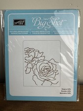Stampin Up Sizzix Big Shot Manhattan Flower Roses Card Making Embossing Folder