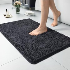 Luxury Bathroom Rug Shaggy Bath Mat 24 x 17 Inch, Washable Non Slip Bath Rugs