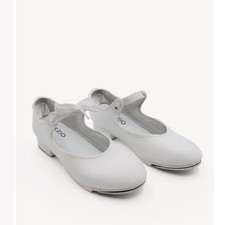 Capezio Shuffle Mary Jane Tap Dance Shoes Womens 5.5 W B2 White Ballet