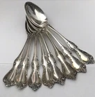 Towle Sterling Silver Flatware Debussy Teaspoon 6'' Lot of 8 Spoons 310g