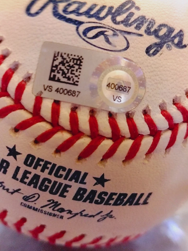 Gabe Kapler - NWT Signed Official MLB Giants Baseball Clear Signature COA Logo - Image 3 of 4