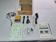 Canon PowerShot A630 8 megapixel fotocamera digitale argento zoom 4x scatola originale e manuali