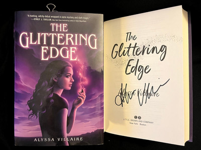 Alyssa Villaire signed The Glittering Edge 1st printing hardcover book