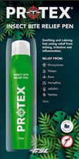 PR0TEX Insect Bite Relief Pen 15Ml. Bite & Sting Relief from Mosquitos, Bees, Wa