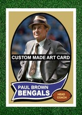 Paul Brown Cincinnati Bengals Football Art Card