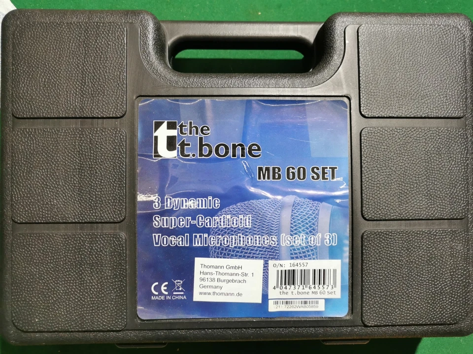 The t.bone MB 60 Set, 3 Dynamic Super Cardioid Mikrofone - Bild 3 von 3