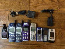 Lot of 8 Vintage Nokia Cell Phones Charger - KSU Wildcats - Untested AS-IS