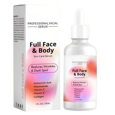 Finones Skin Vitamin Serum für Gesicht und Körper 5-in-1 Anti-Falten-Straffung