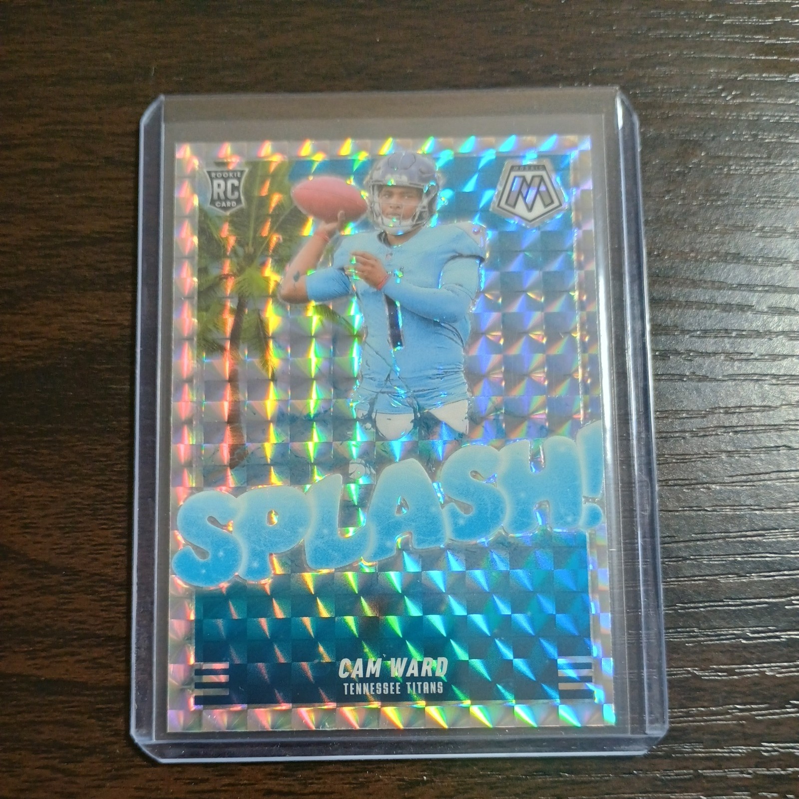 2025 Panini Mosaic Cam Ward - Splash Silver Mosaic - Titans (RC)