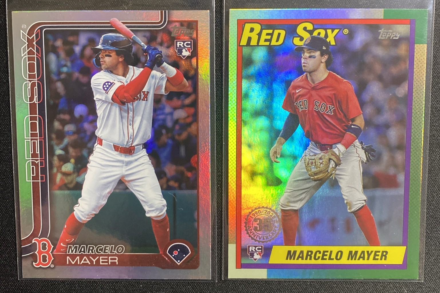 2025 Topps Update Marcelo Mayer #U90-9 1990 35th Anniversary Holo Foil US105