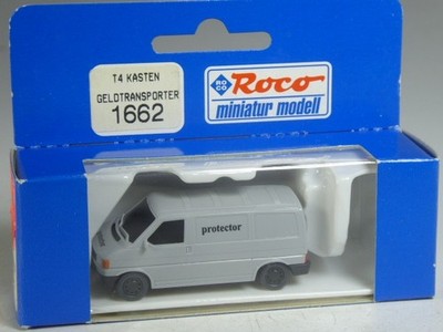 (XW-2) Roco 1662 VW T4 Kasten Geldtransporter protector grau in OVP