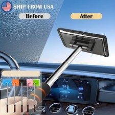 Extendable Windshield Cleaning Tool Kit Car Window Glass Wiper Cleaner Brush Pad