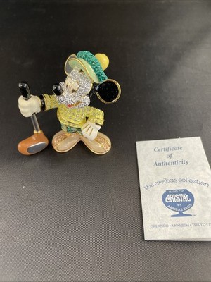 Disney Arriba s Brothers Park Exclusive Hand Cut Jewel Golfer Mickey NIB