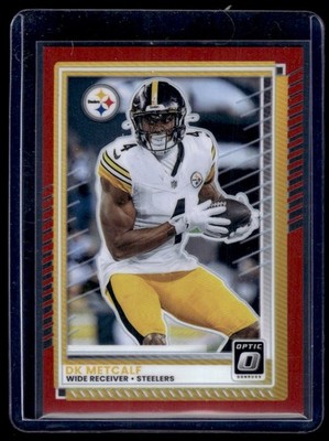 2025 Donruss Optic Red Prizm DK Metcalf 093/149 Pittsburgh Steelers #15