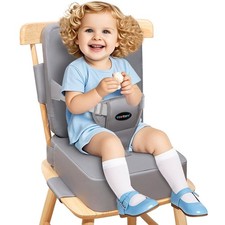 YONTINY Toddler Booster Seat for Kitchen Chair, 2-in-1 Dining Table Booster
