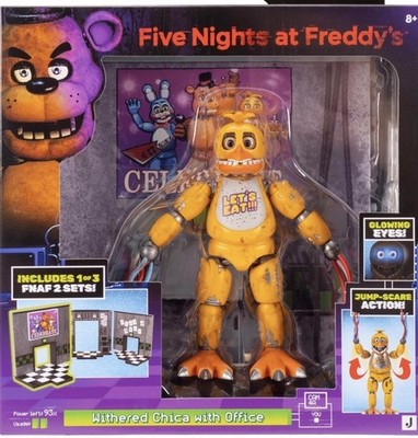 Jazwares FNAF Five Nights at Freddy's Withered Chica Office Set Ships 5/25