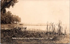 PC2740 IN Indiana Lake James Hudson Bay West Steuben County Postcard RPPC