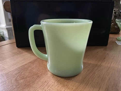 Fire King Vintage Jadeite Green Coffee Mug D Handle