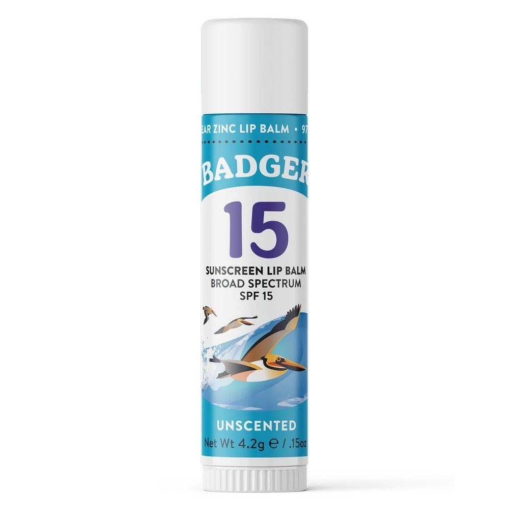 Бальзам для губ Badger Mineral Sunscreen SPF 15 в стике 015 унции 1890₽