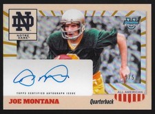 2025 Bowman U Chrome  Joe Montana 1955 All-American Gold Auto /5 - On Card! 🍀