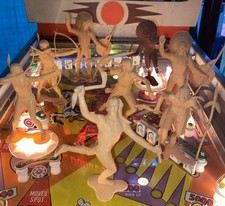 MARX Vintage INDIAN 6 Action Figure Toy 1960 s Cowboys Indians LOT of 8