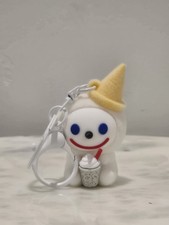 White Jack in the Box Jibbi Keychain Charm new ships fast