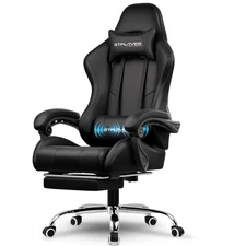 GTPLAYER Gaming Chair, Computer with Footrest and Lumbar Support, Height