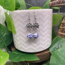 2  Earring Set Floral Bead Bohemian Retro Dangle Drop New Free Ship B8791