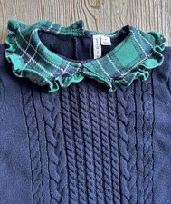 Janie and Jack size 8, navy, holiday cable knit sweater