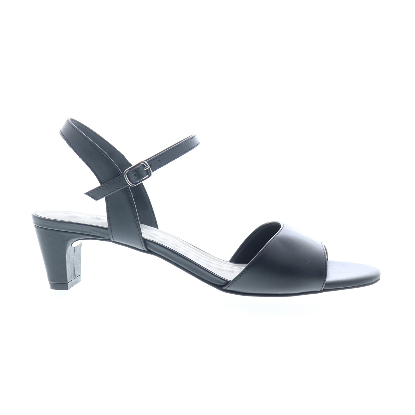 Ros Hommerson Lydia 75086-10 Womens Black Leather Strap Heels Shoes 11