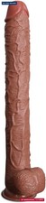 17 Inch Super Long Giant Huge Realistic Dildo with Small Glans, Big Strap-On Ana