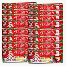 Little Debbie Christmas Tree Cakes White Vanilla Full Case of 16 Boxes FRESH