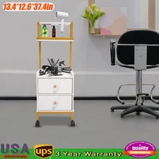 Salon Trolley Cart Hair Cart Rolling Organizer Mobile Barber Station Barber Cart