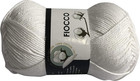 Cotone Fiocco. 100% Cotton, 50G (125M) per Uncinetto E Maglieria (Bianco - 7000)
