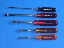 VINTAGE VACO 5 PIECE SAE NUT DRIVER SET NEW NOS!!
