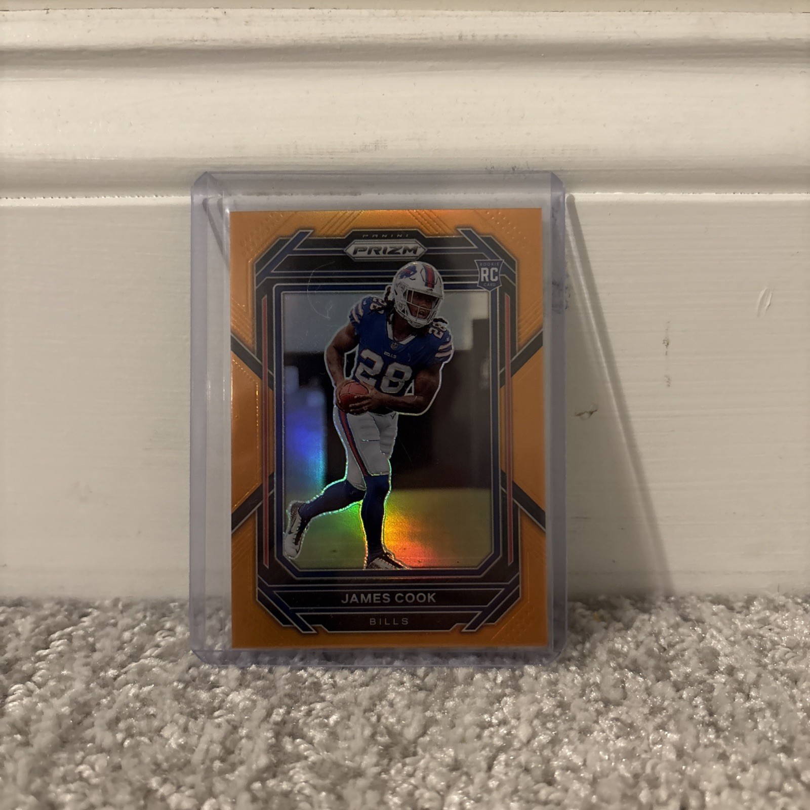 2022 Panini Prizm - Rookies James Cook #319 Orange Prizm /249 (RC)