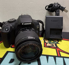 Canon EOS 2000D Camera W/ EFS 18-55mm Lens + 1 Battery,Charger