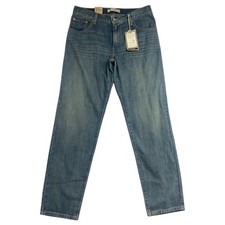 Levi s 550 Relaxed Fit Tapered Leg Womens Jeans Size 8M Blue Denim Pants Whisker
