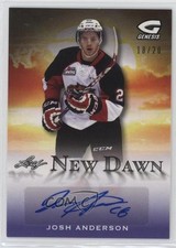 2016 Leaf Genesis New Dawn Purple 18/20 Josh Anderson #ND-JA1 Auto 0d9g