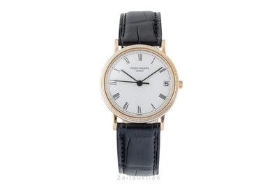 Patek Philippe Calatrava 18K (0,750) Gold Automatik Herrenuhr Ref. 3802/100 [260